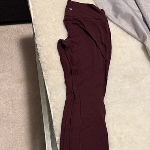 Lululemon Athletica Align burgundy Leggings size 12 & 25 ‘’ length